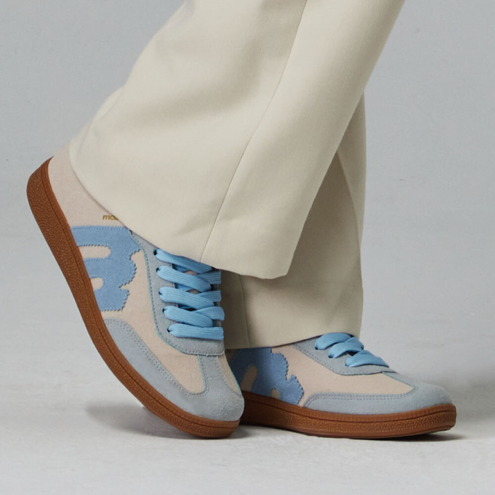 【熱銷】moz瑞典 駝鹿 經典再現 復古 德訓鞋 (寶寶藍)