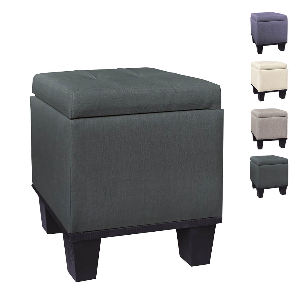 多莉絲貓抓皮革收納型化妝椅/方型椅凳/矮凳/小椅子(四色可選)