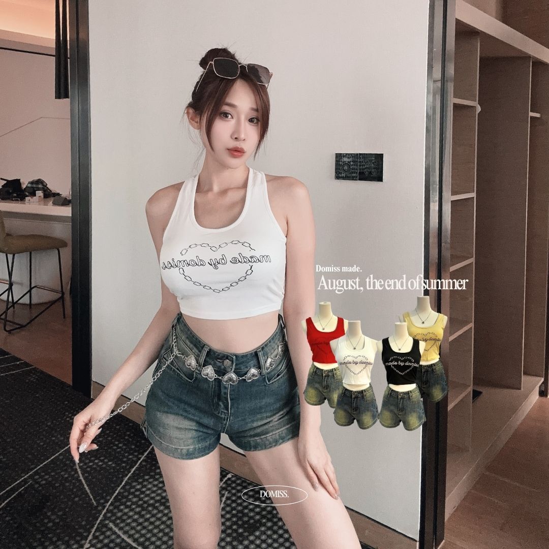 【DOMISS自訂】鍊愛練愛背心｜鎖住視線美背背心-4色(現貨)