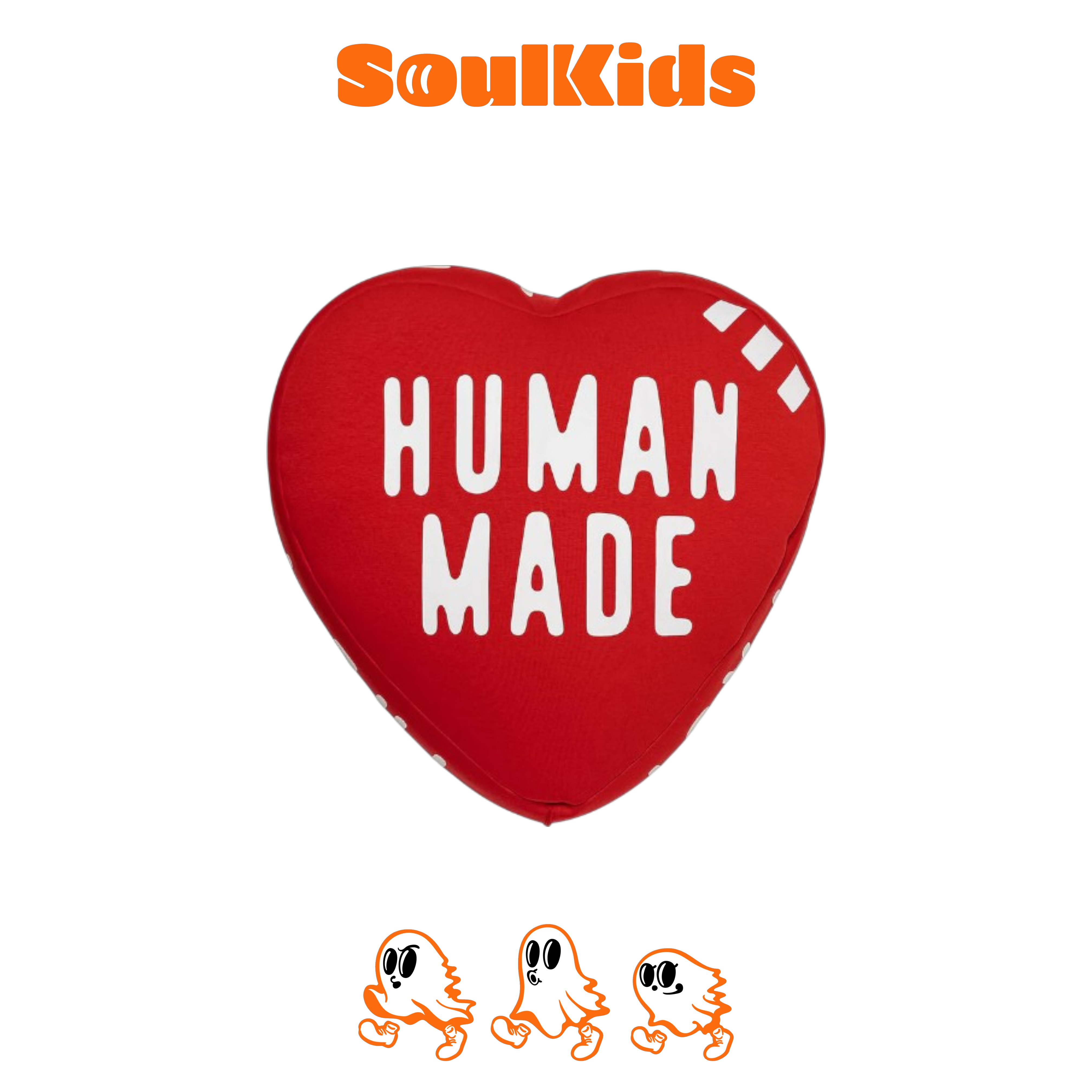 【新品未使用】HUMAN MADE HEART BEADS CUSHION Human Made Men's Heart Beads Cushion in Red Human Made