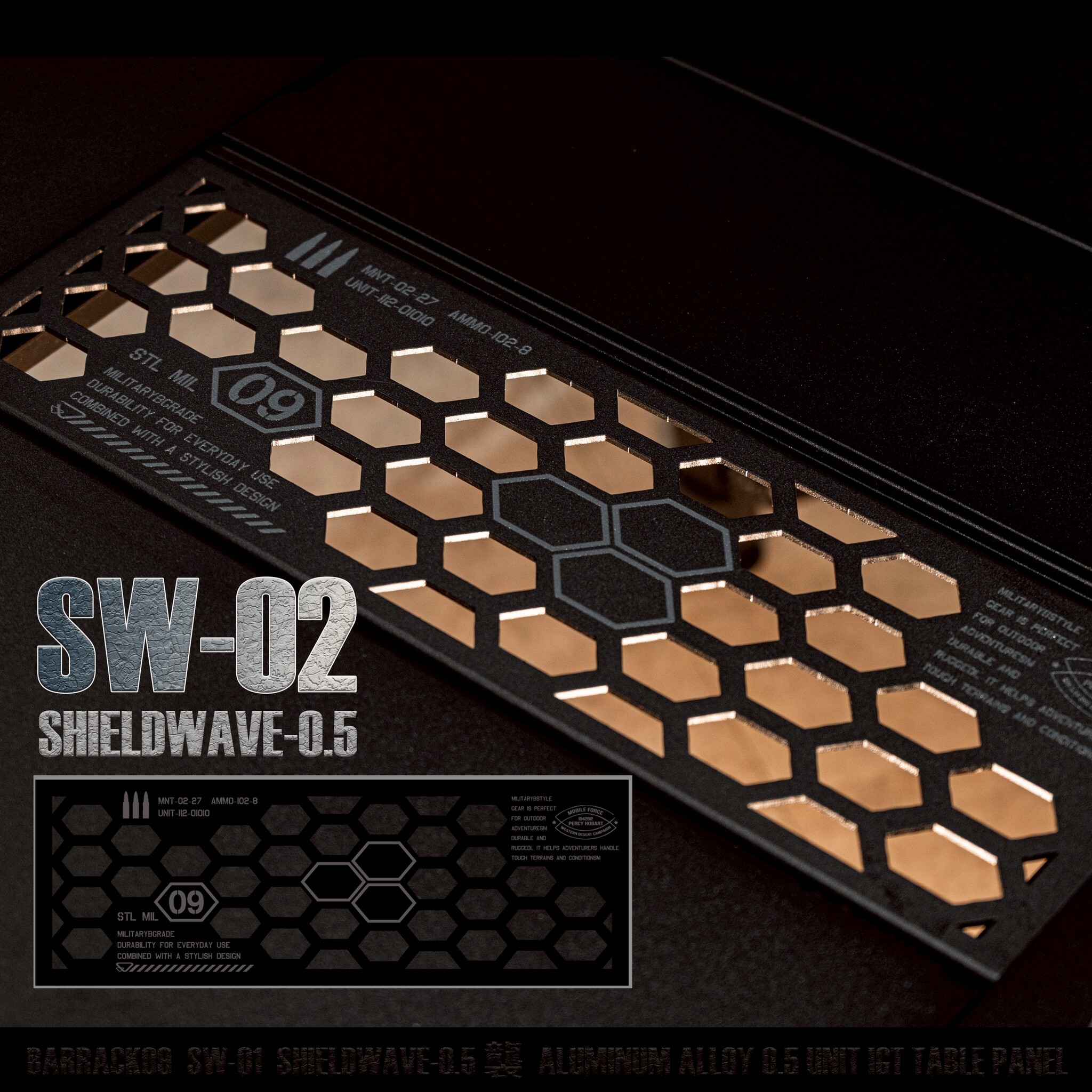 ❚BARRACK09❚SHIELDWAVE-0.5 鋁合金戰術桌板SW-01 SW-02 一單位 IGT 桌板 單位桌