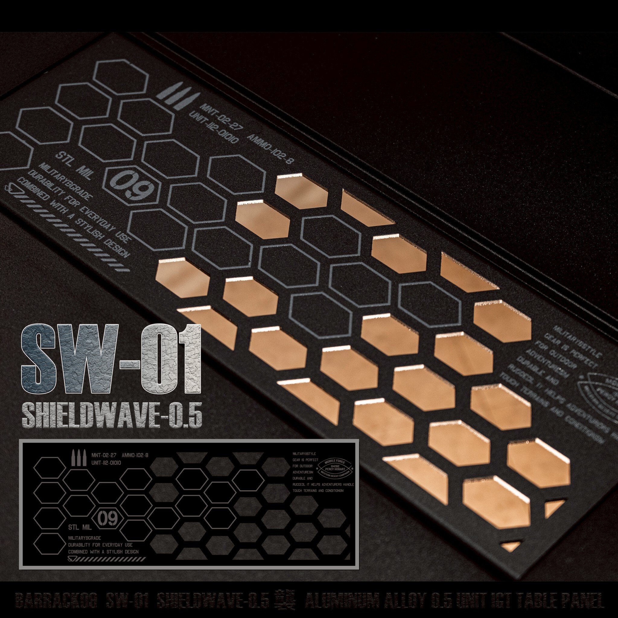 ❚BARRACK09❚SHIELDWAVE-0.5 鋁合金戰術桌板SW-01 SW-02 一單位 IGT 桌板 單位桌