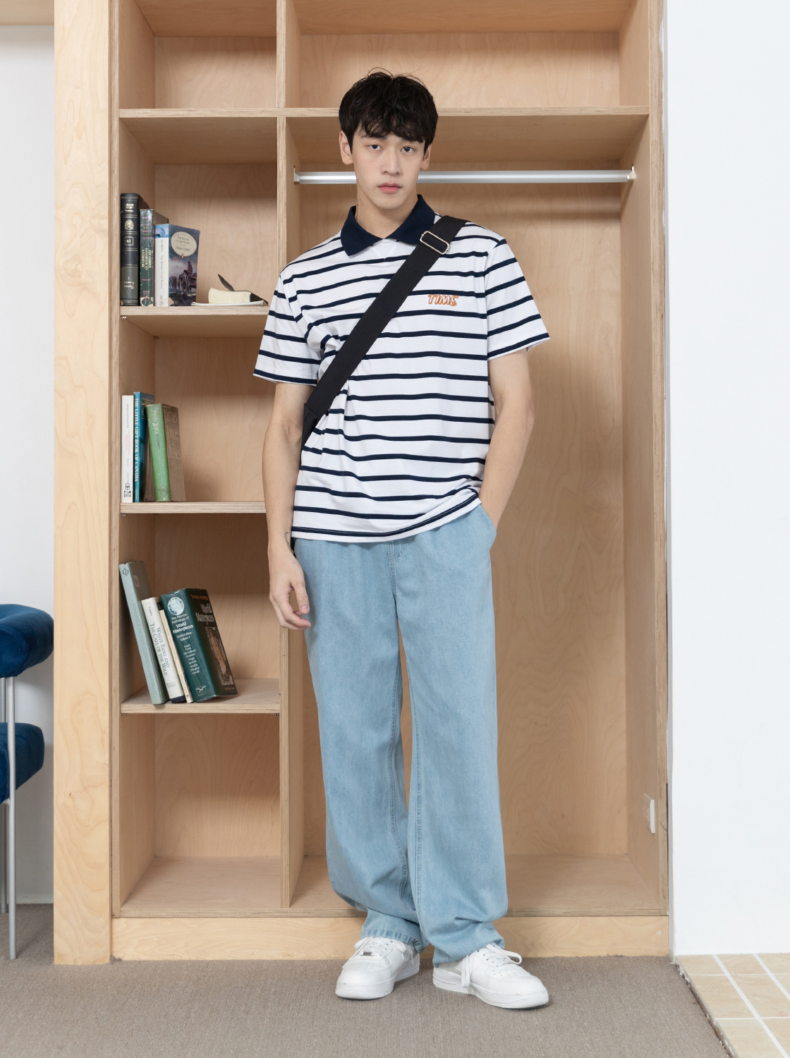 【期間限定】夏日輕薄鬆緊腰頭牛仔長褲