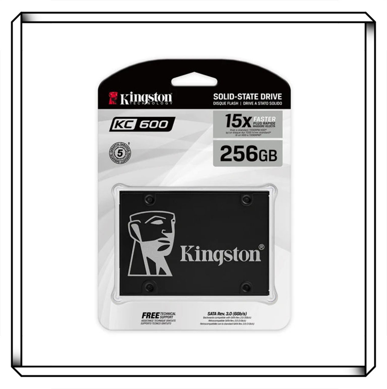 Kingston 金士頓 KC600 256GB SATA-3 (2.5吋) SSD 固態硬碟