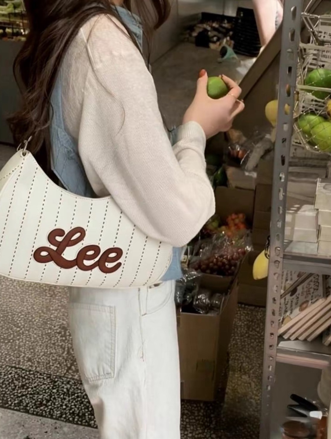 < 限時接單 > 公主禮物 Lee最新款 條紋腋下包