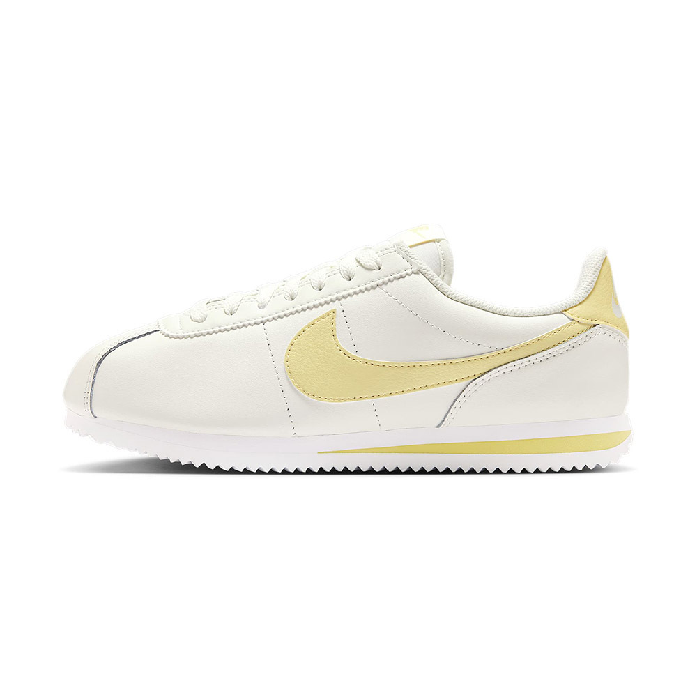 Nike Cortez 女鞋 白黃色 皮革 運動 阿甘鞋 復古 休閒鞋 DN1791-114