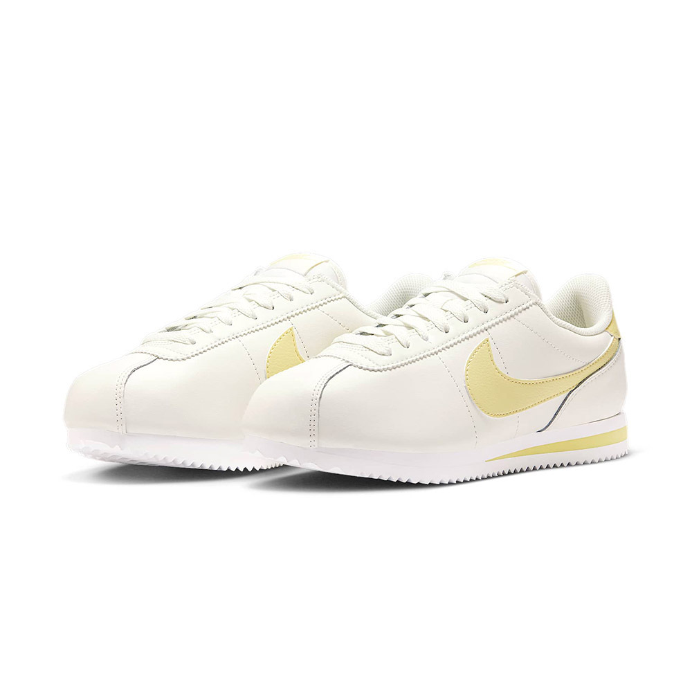 Nike Cortez 女鞋 白黃色 皮革 運動 阿甘鞋 復古 休閒鞋 DN1791-114