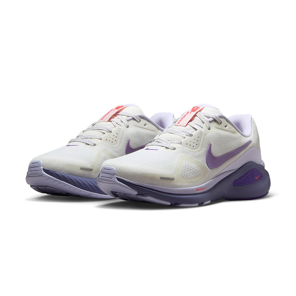 Nike Structure 26 女鞋 米白紫色 緩震 透氣 運動 休閒 包覆 慢跑鞋 HJ1101-102