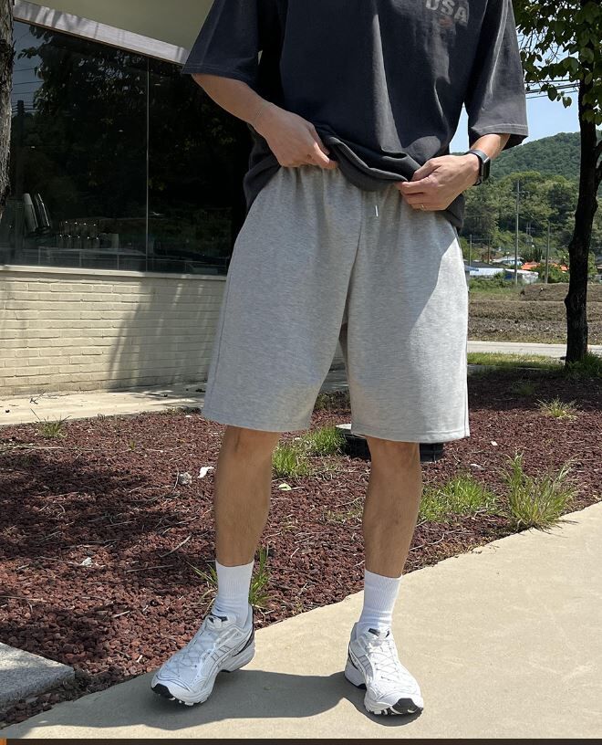 20027 厚磅寬鬆短棉褲