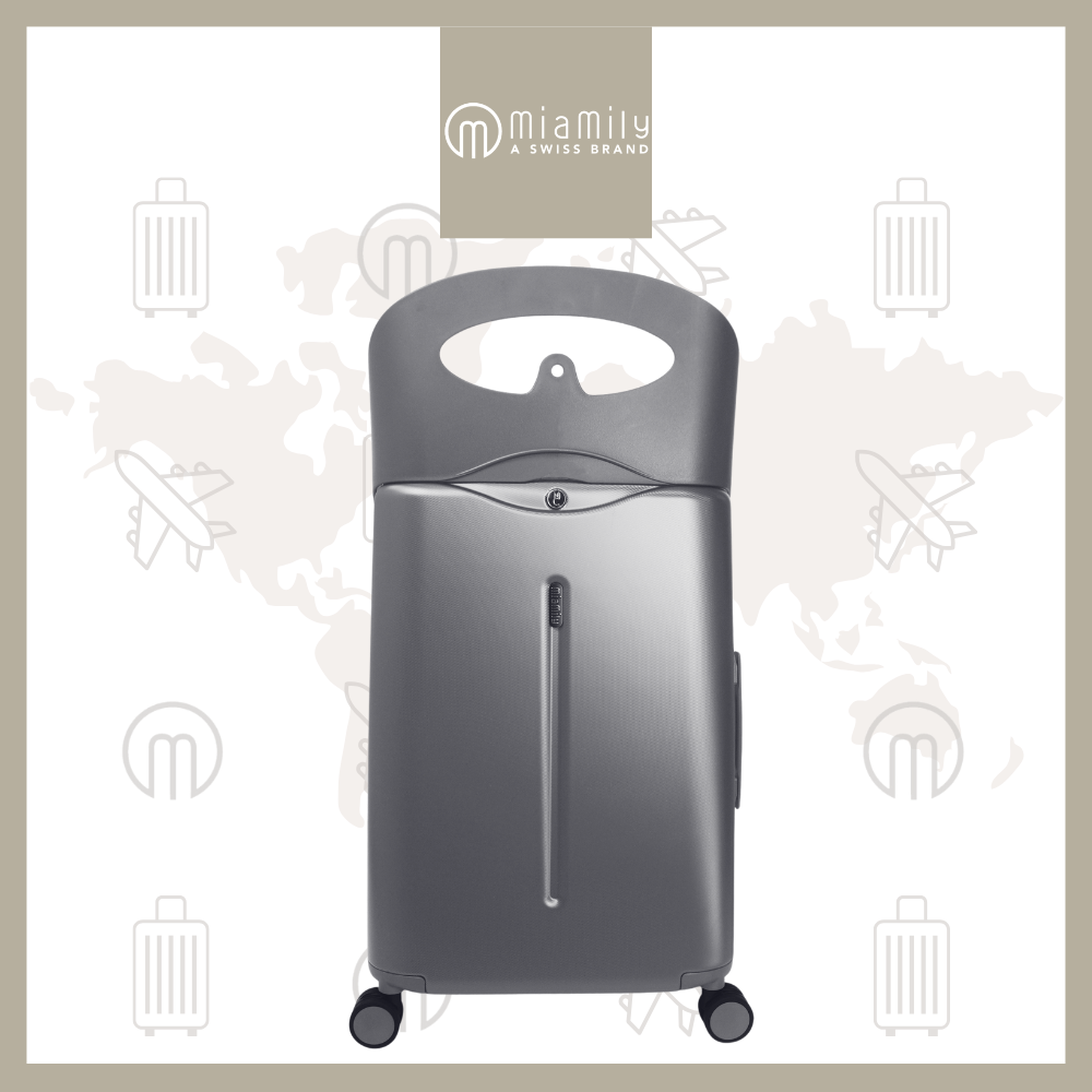 MiaMily 24" Check In Luggage - Charcoal Grey