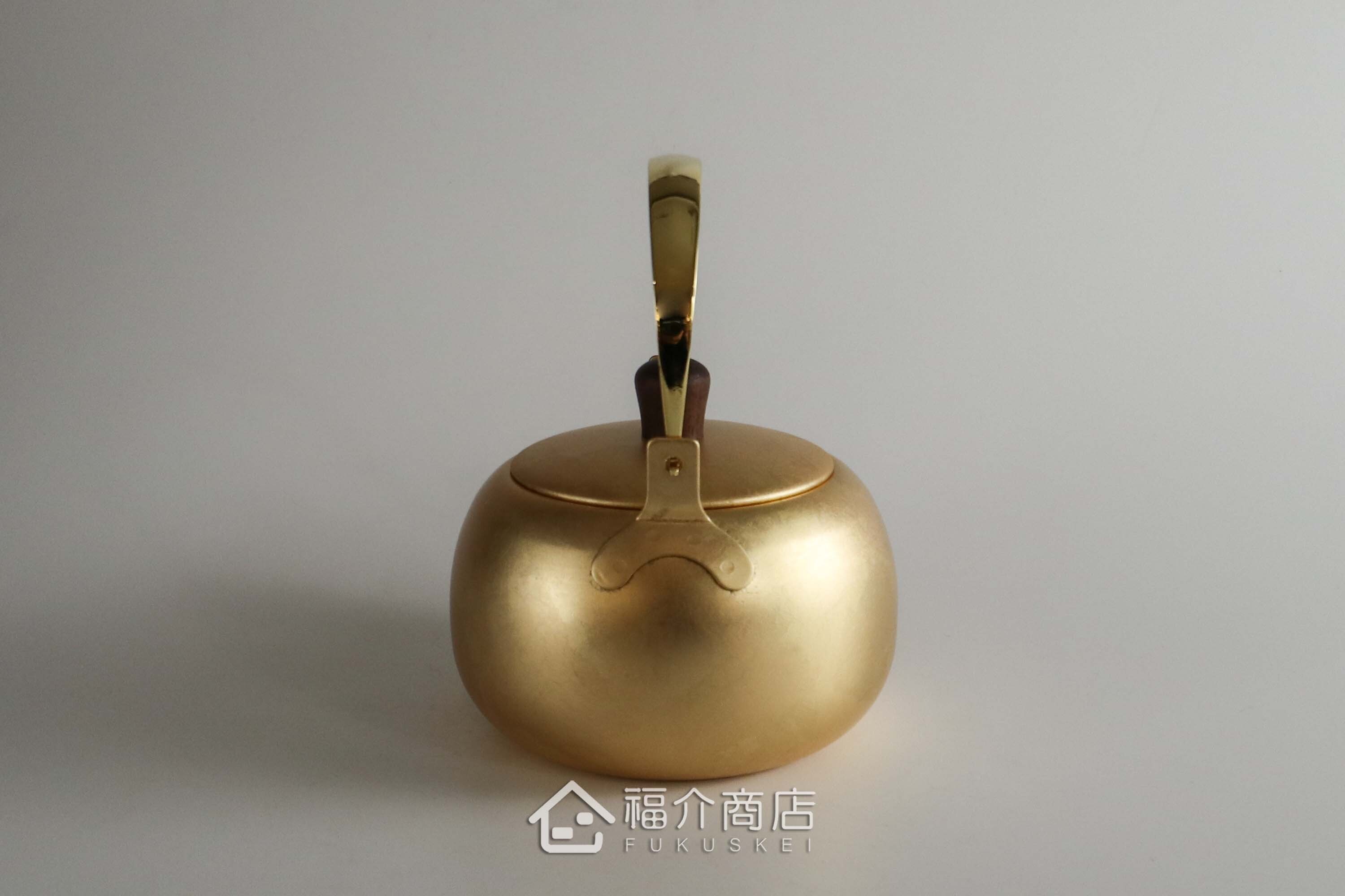 泡茶用的金箔色不鏽鋼材質泡茶壺