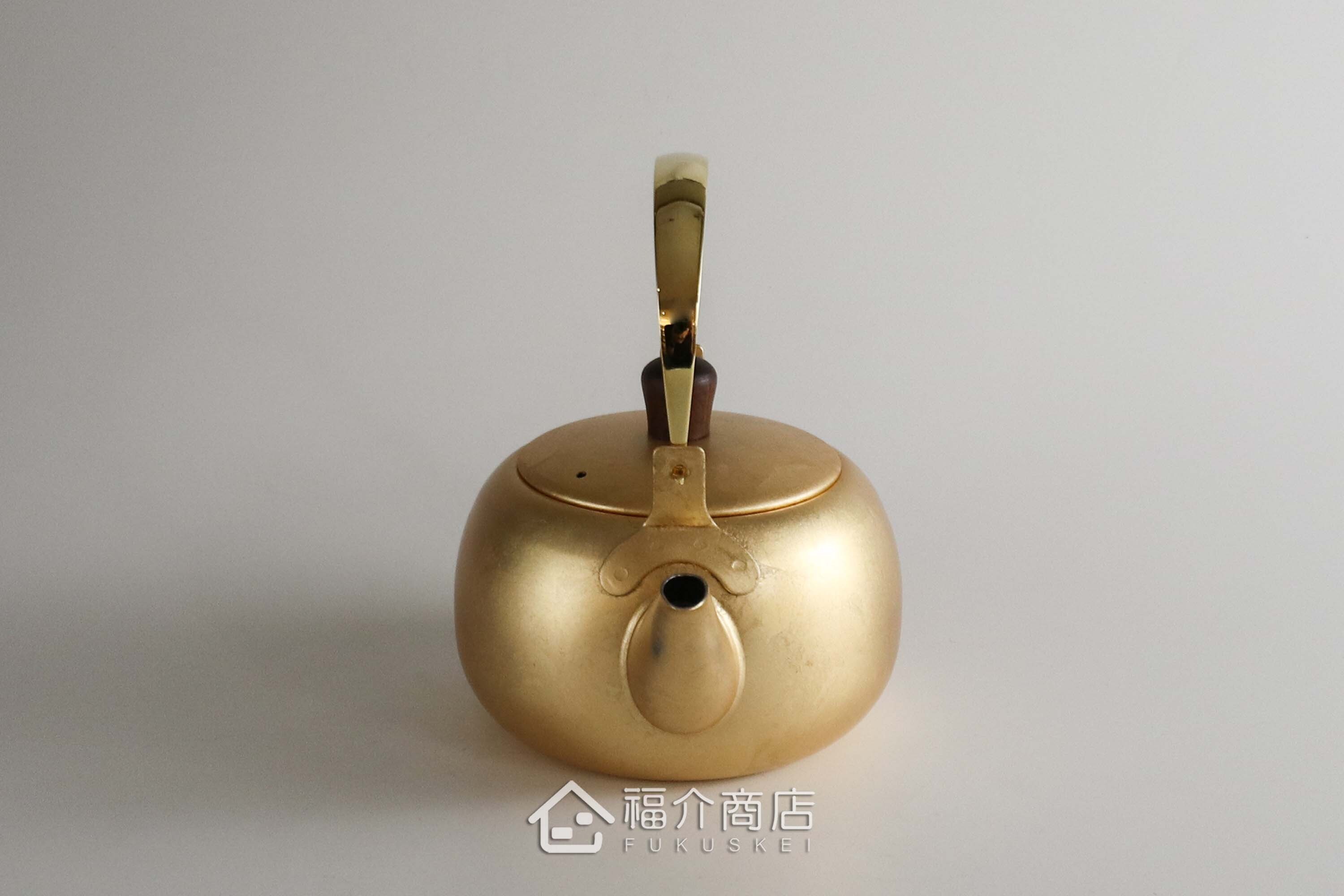 泡茶用的金箔色不鏽鋼材質泡茶壺