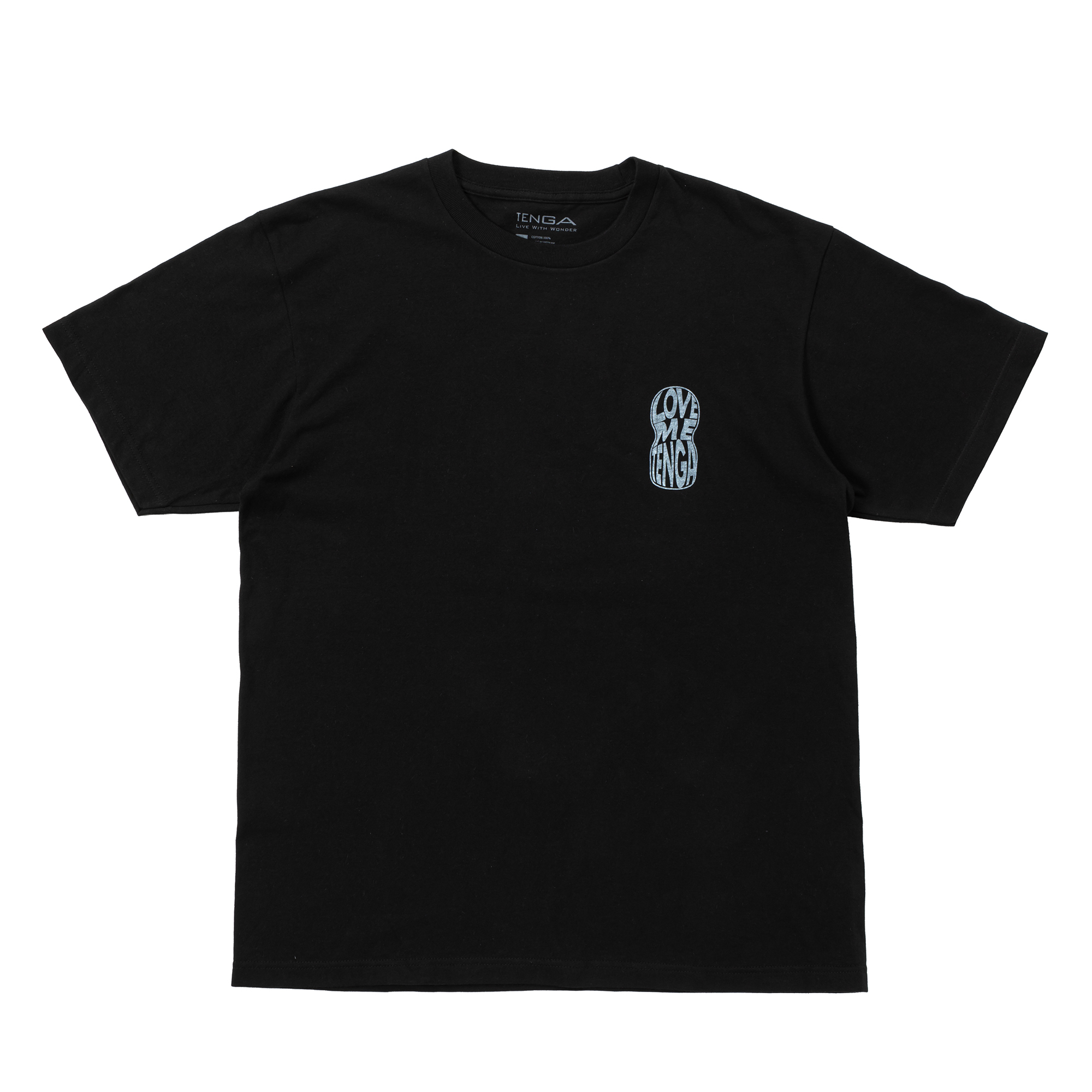 LOVE ME TENGA 變形圖文T恤 黑色