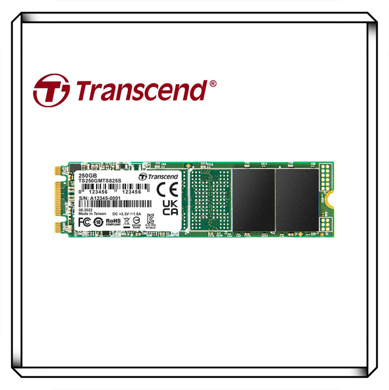 Transcend 創見MTS825S 250GB M.2 2280 SATA SSD固態硬碟
