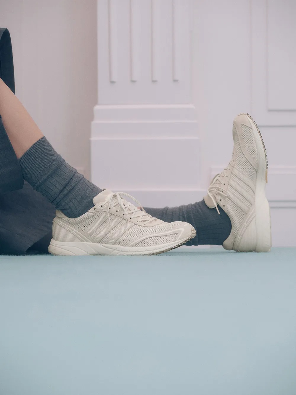 預購┃adidas ADIZERO ADIOS OG 休閒鞋 運動鞋 米白