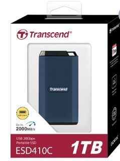 Transcend 創見ESD410C 1TB USB3.2/Type C 軍規防震雙介面外接SSD行動固態硬碟