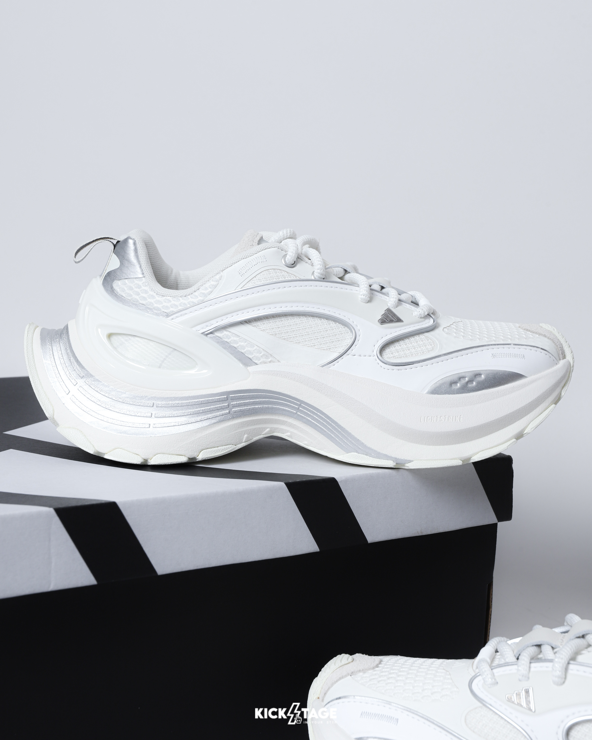 男女鞋 ADIDAS XLG SPEED 米白 復古 網眼 厚底 Lightstrike 避震 運動 老爹鞋 休閒鞋【JS4992】