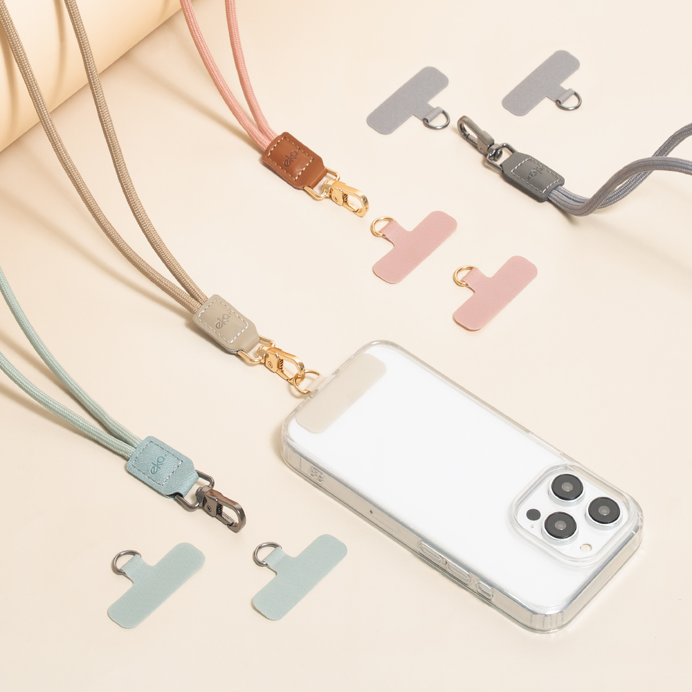 輕鬆出門組合 (手機掛繩夾片2入組+可調節抽繩背帶)