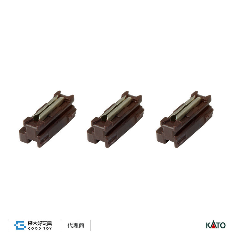 KATO 24-820 軌道配件 單線鐵橋用 片側接頭 (茶色) (20入)