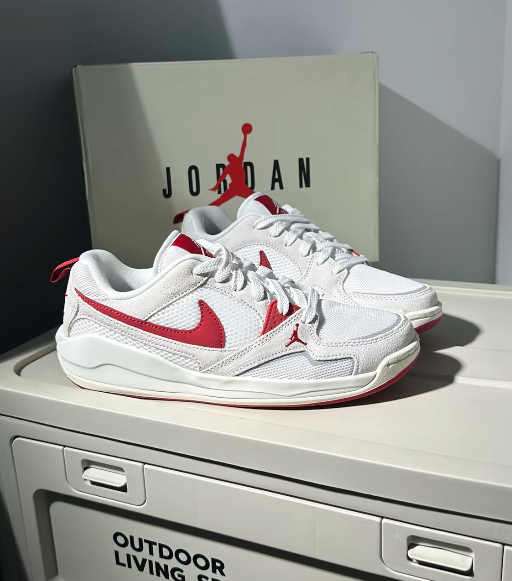 男鞋 NIKE JORDAN CMFT ERA 白紅 透氣 緩震 麂皮 休閒 運動鞋【HJ6777-116】