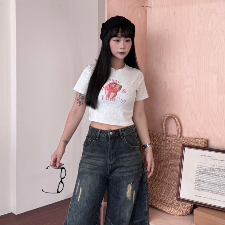 pink pink草莓時光🍓彈性短版小衣服