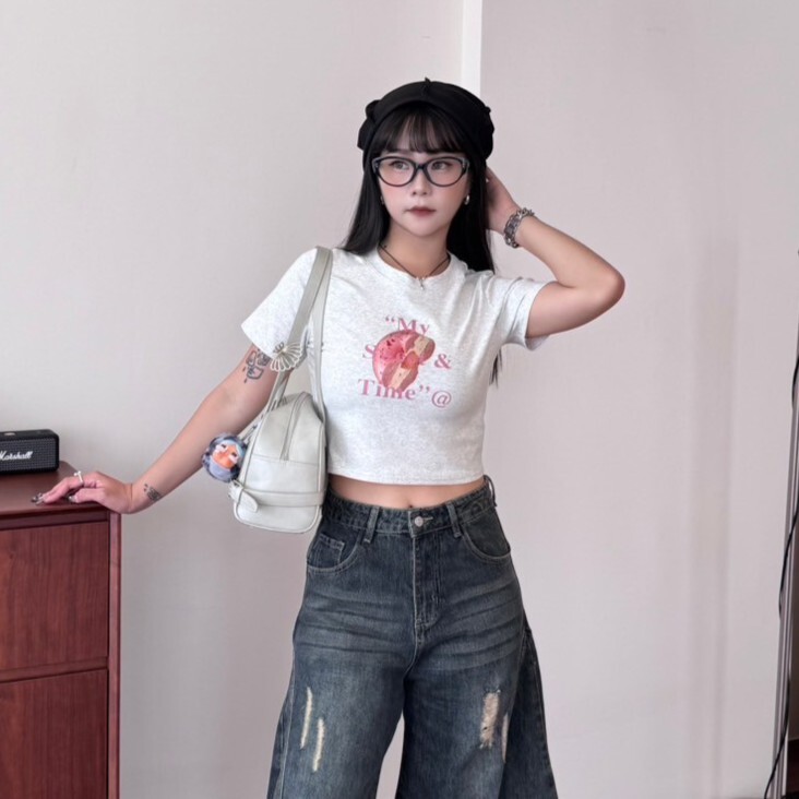 pink pink草莓時光🍓彈性短版小衣服