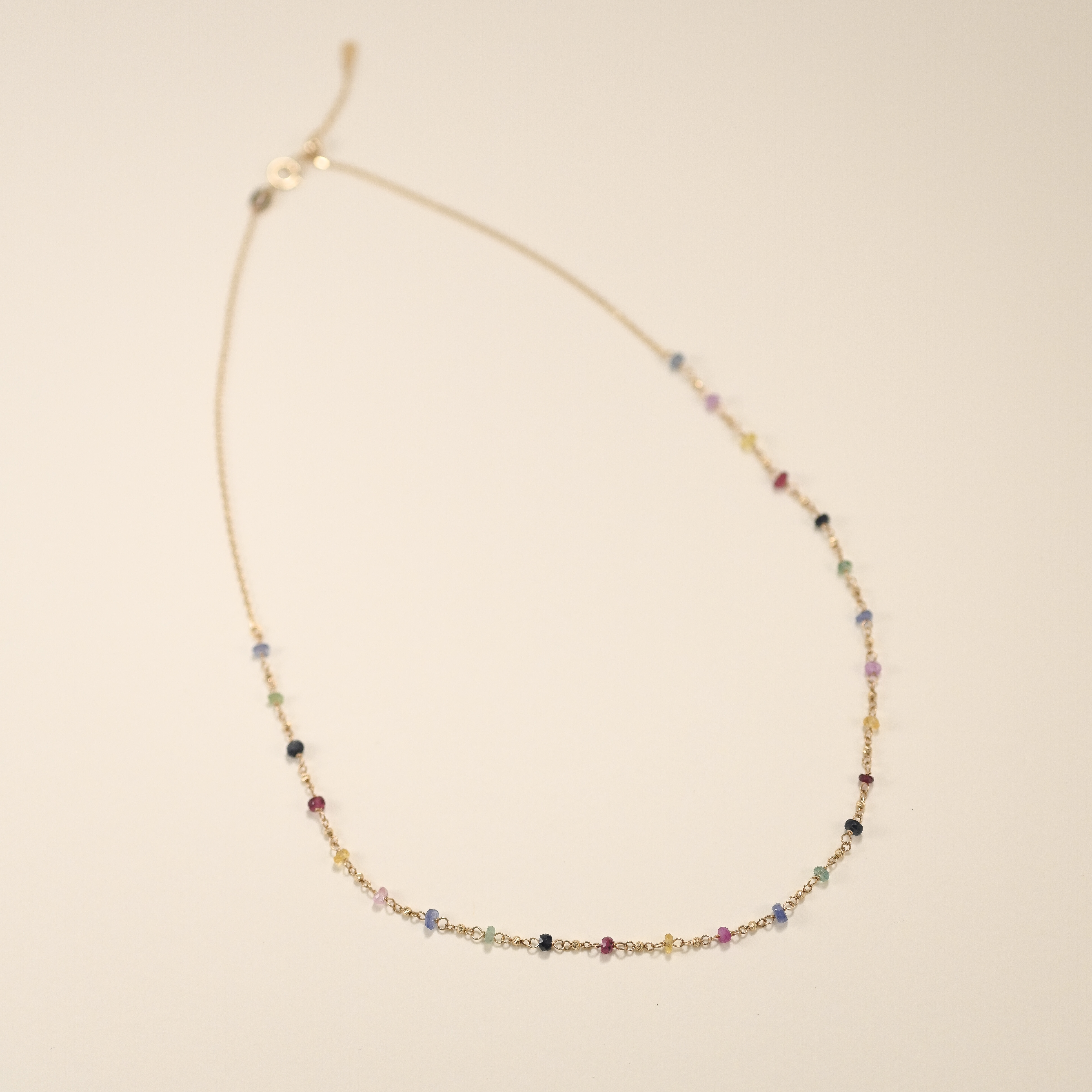 18K Dopamine Muti- Sapphire Necklace