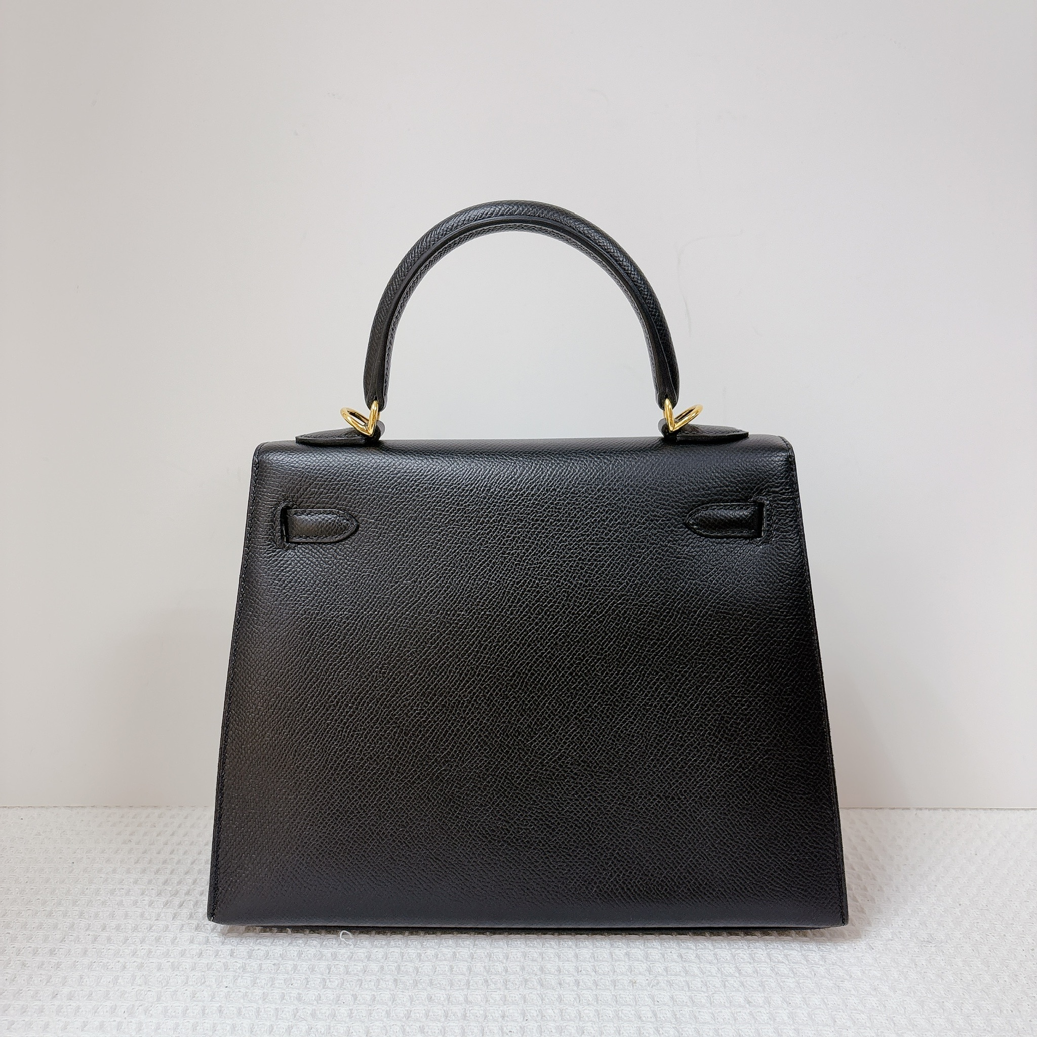 Hermes Kelly 25 Bag - Noir / Ghw
