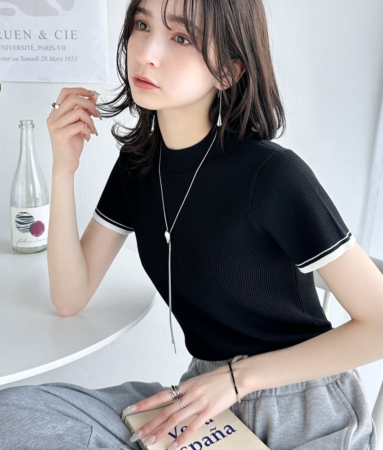 【預購】JN081255 classicalelf 女裝圓領羅紋針織上衣