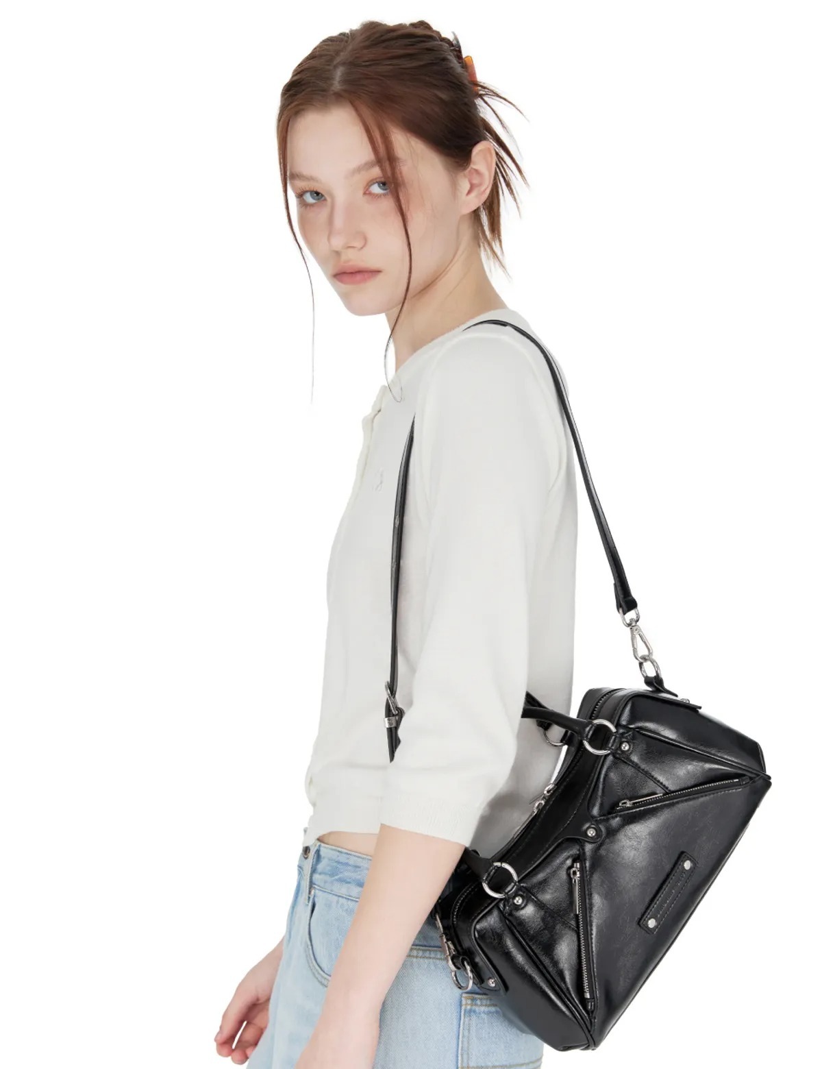 SUNBURN PROJECT FAUX LEATHER MINI M.O.S BAG