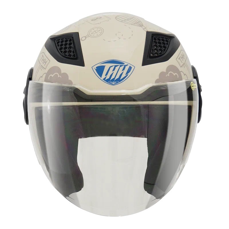 THH T318S-Pilot 領航員 象牙白/卡其 3/4罩式