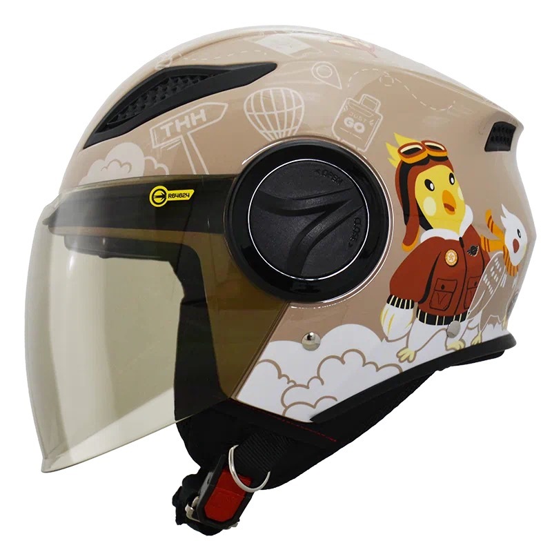 THH T318S-Pilot 領航員 焦糖拿鐵/沙漠色 3/4罩式