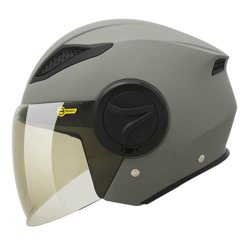 THH T318S 素色 平光水泥灰 3/4罩式