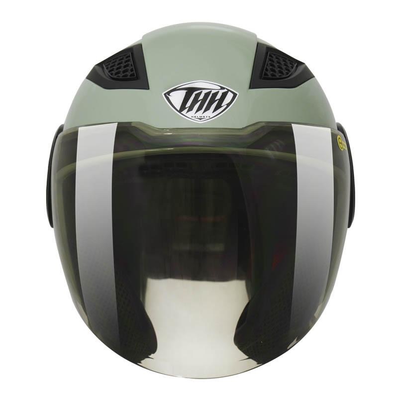 THH T318S 素色 秋瑟綠 3/4罩式