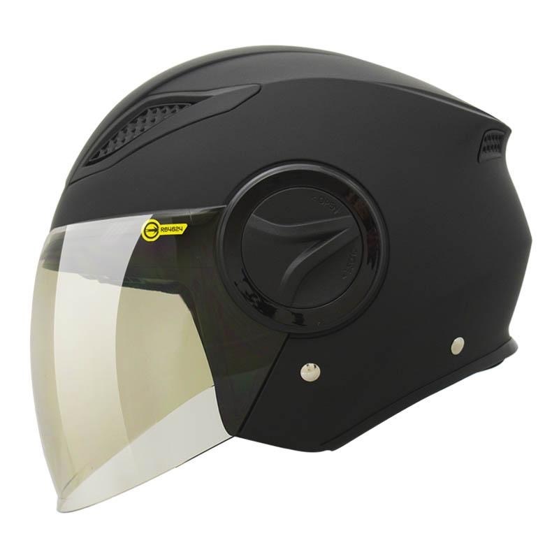 THH T318S 素色 平光黑 3/4罩式