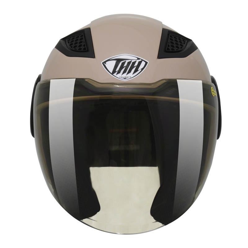 THH T318S 素色 焦糖拿鐵 3/4罩式