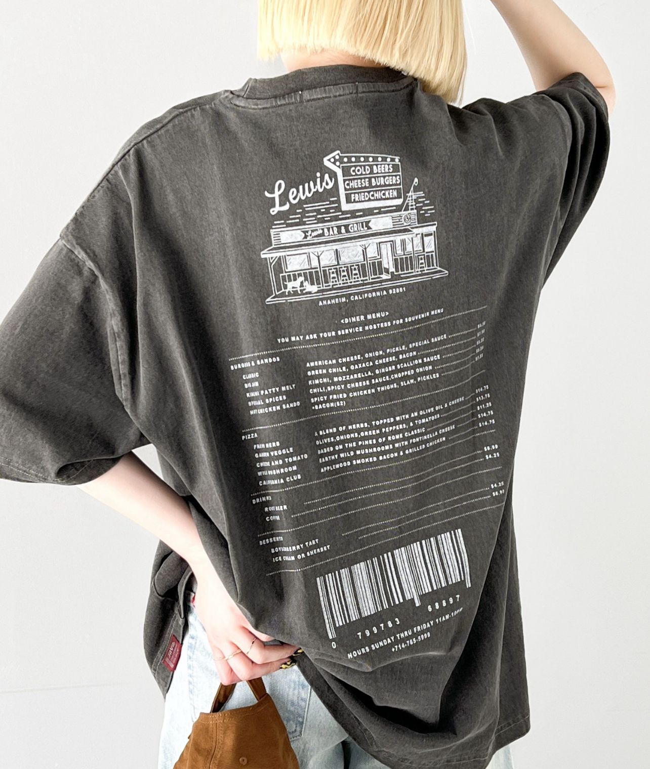 【預購】JN081257 Java 女裝印花復古短袖上衣