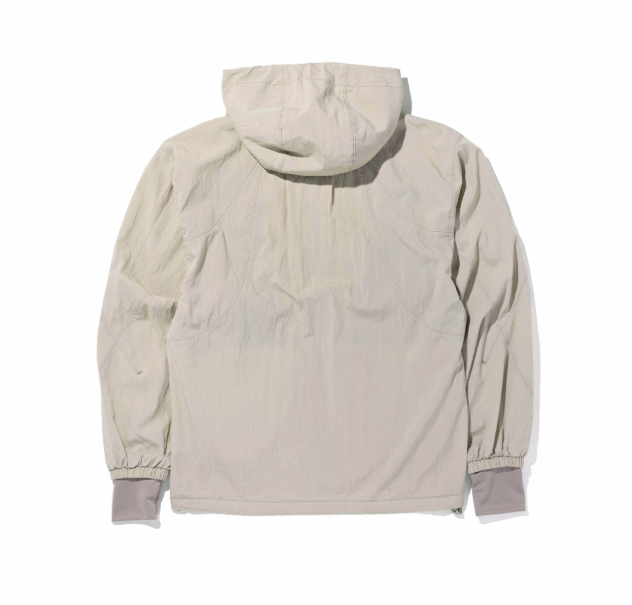 Mischief  MSCHF  許光漢、秀智愛牌 /  THREADLINE CURVE WINDBREAKER_LIGHT KHAKI線條弧形防風外套_淺卡其色 / AUG25