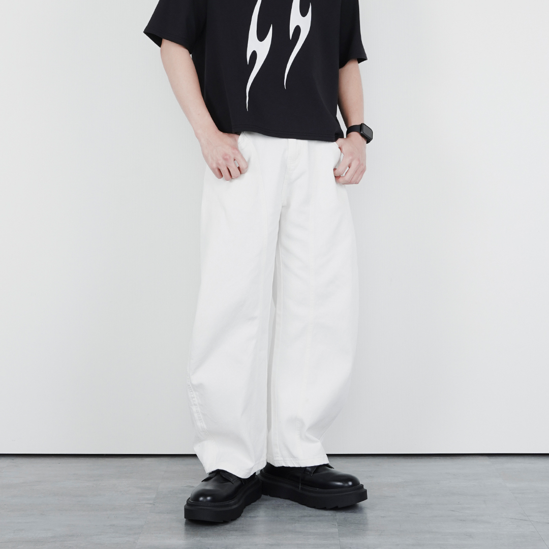 立體車線錐形褲 LJ-2607