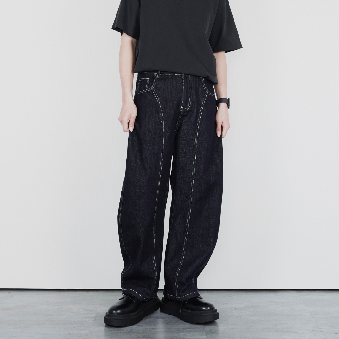 立體車線錐形褲 LJ-2607