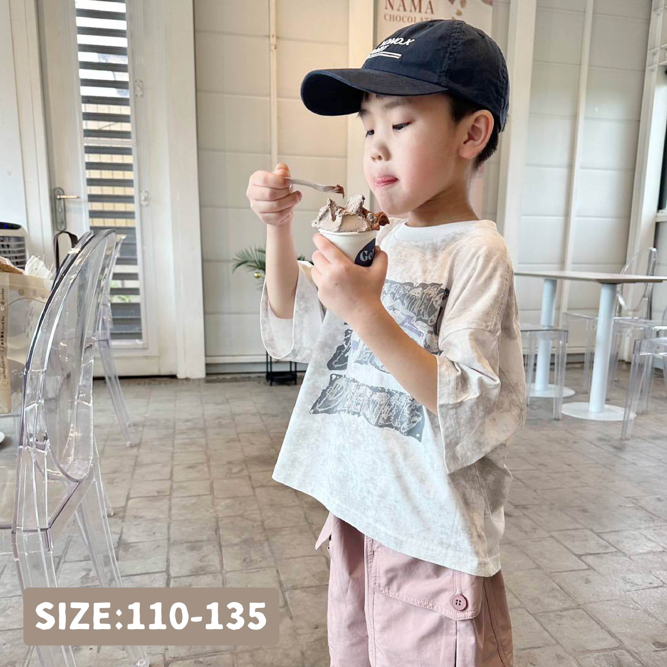 【H50145】藝術箭頭斑駁彩繪上衣