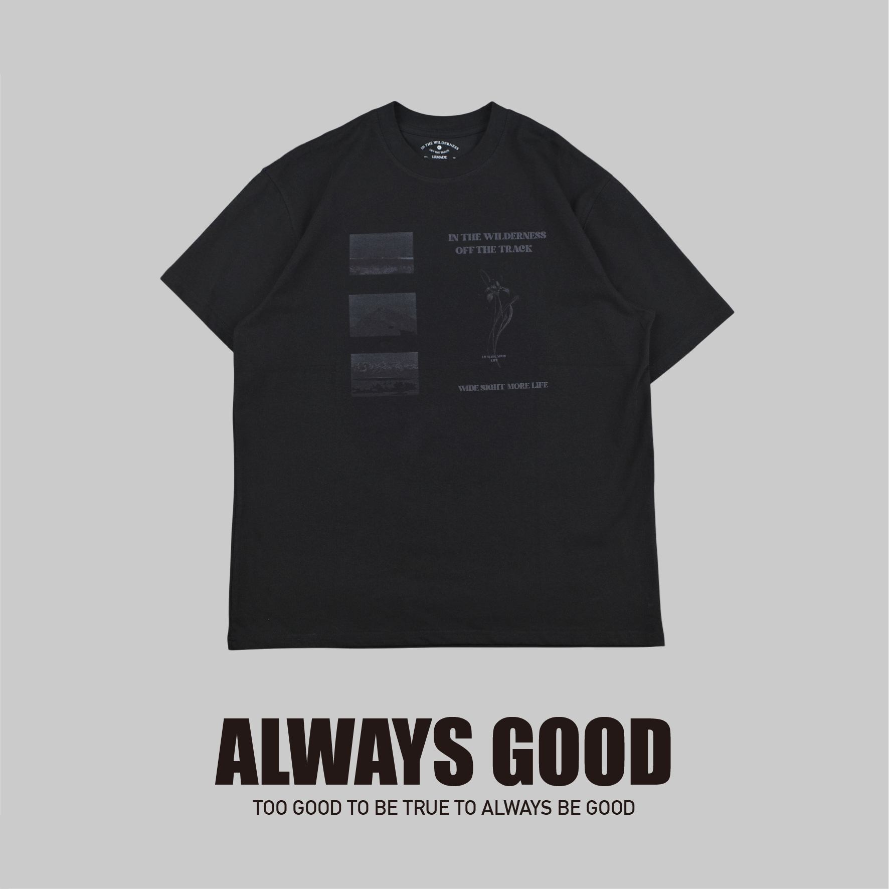『Always_Good』戶外攝影 印花 短T