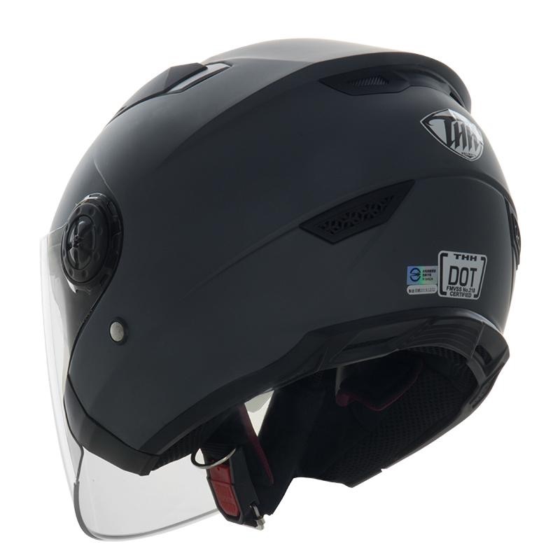 THH T335素色 平光深灰 3/4罩式