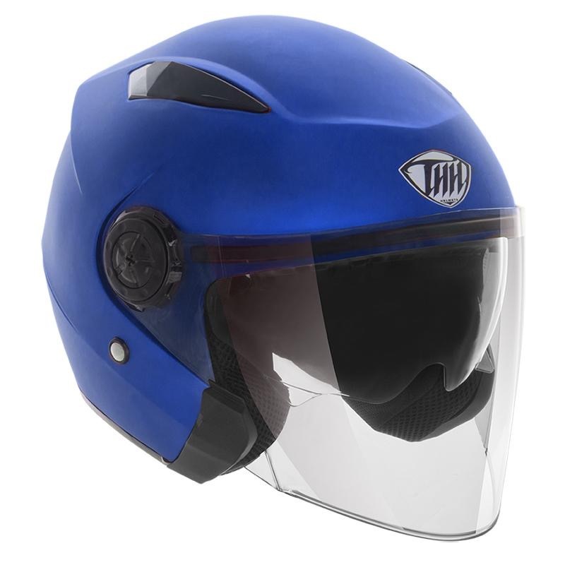 THH T335素色 仿電藍 3/4罩式