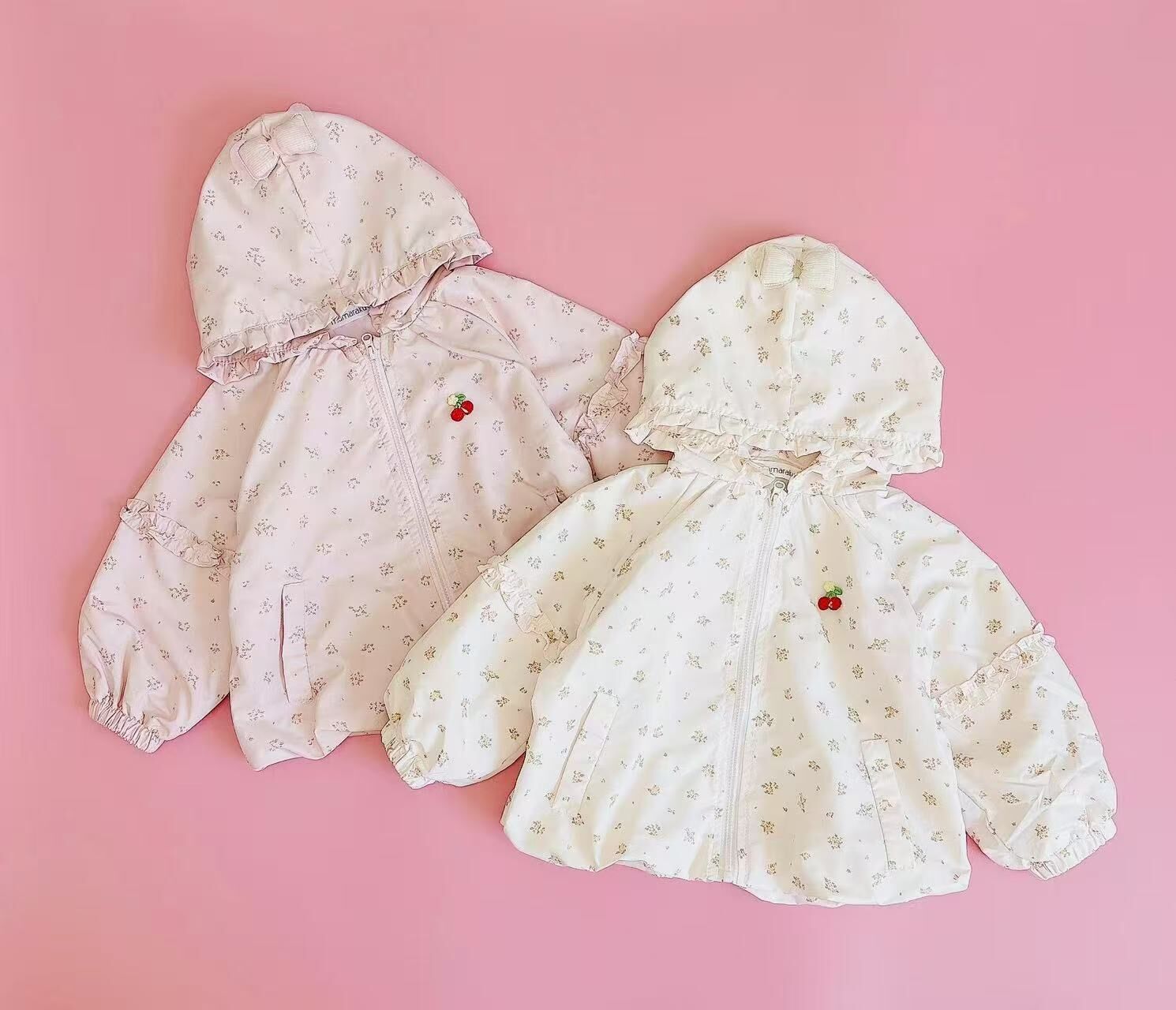 𝐌𝐚𝐦𝐚𝐫𝐚𝐤𝐮 櫻桃風衣外套