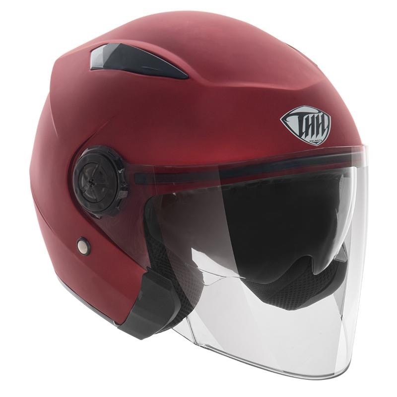 THH T335素色 仿電紅 3/4罩式