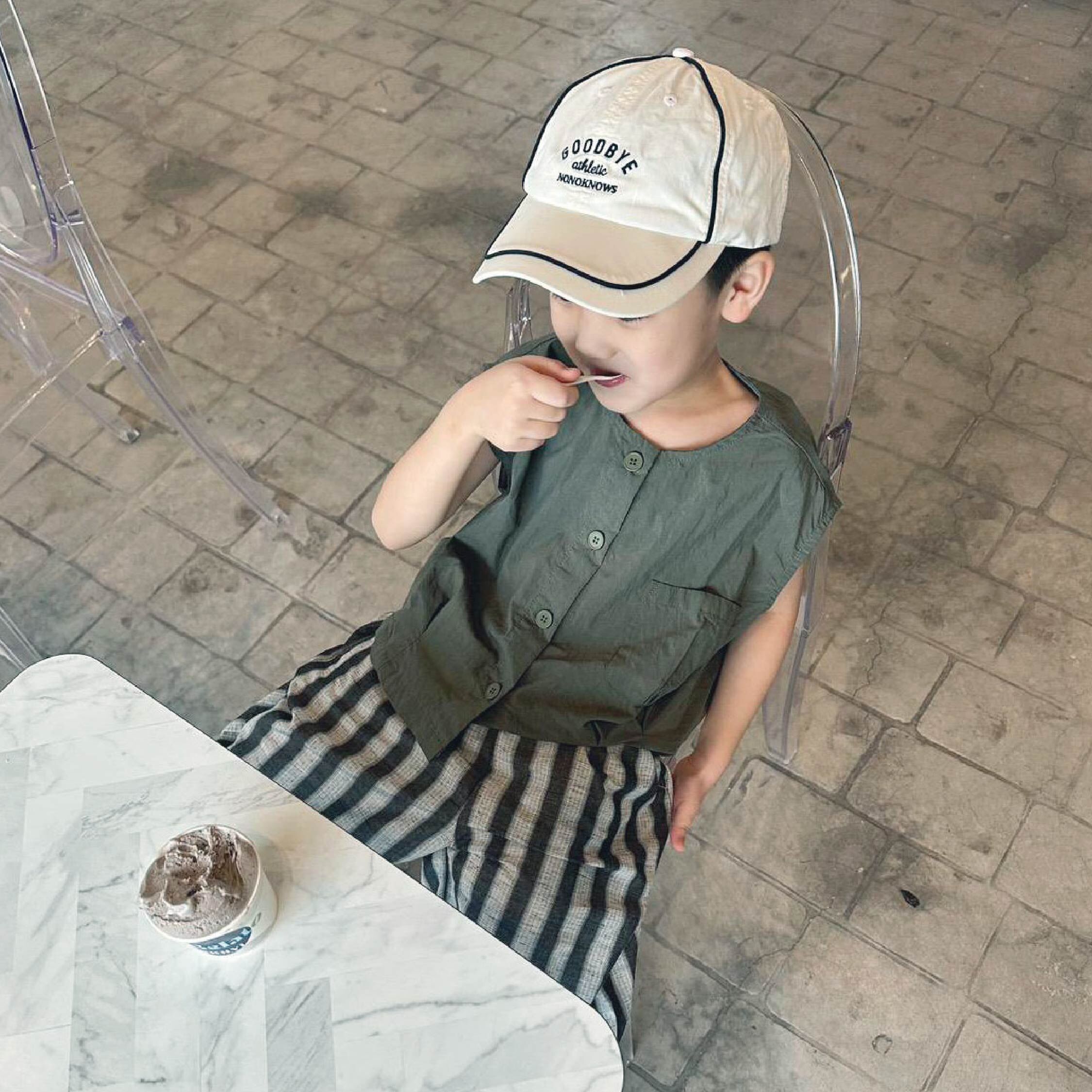 【JA1515】線條簡約輕帆布棒球帽＊三色