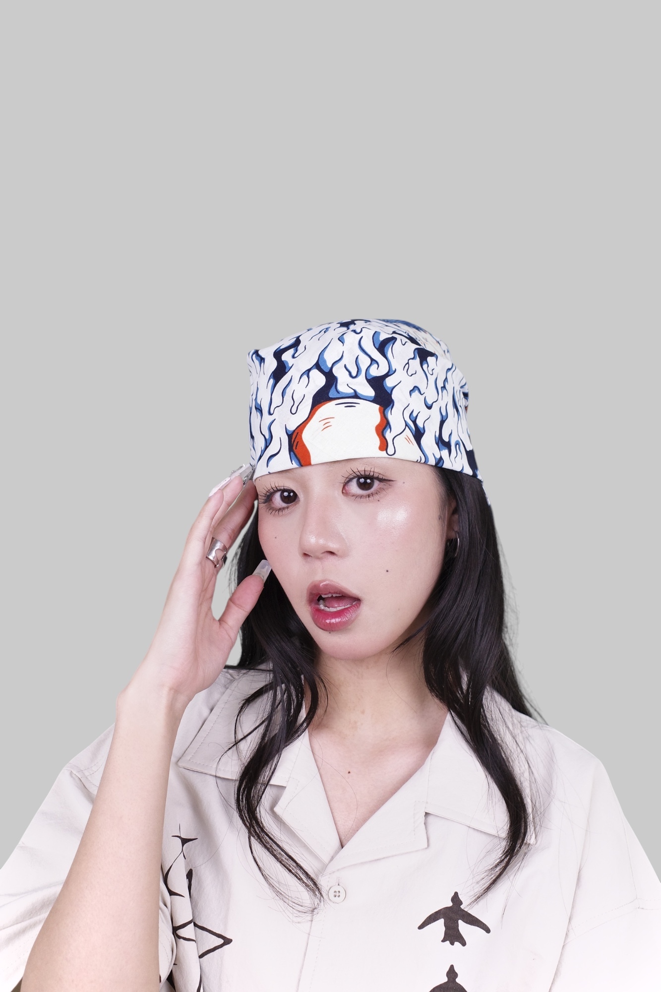 『Always_Good』老虎 搭配必備 方巾 頭巾