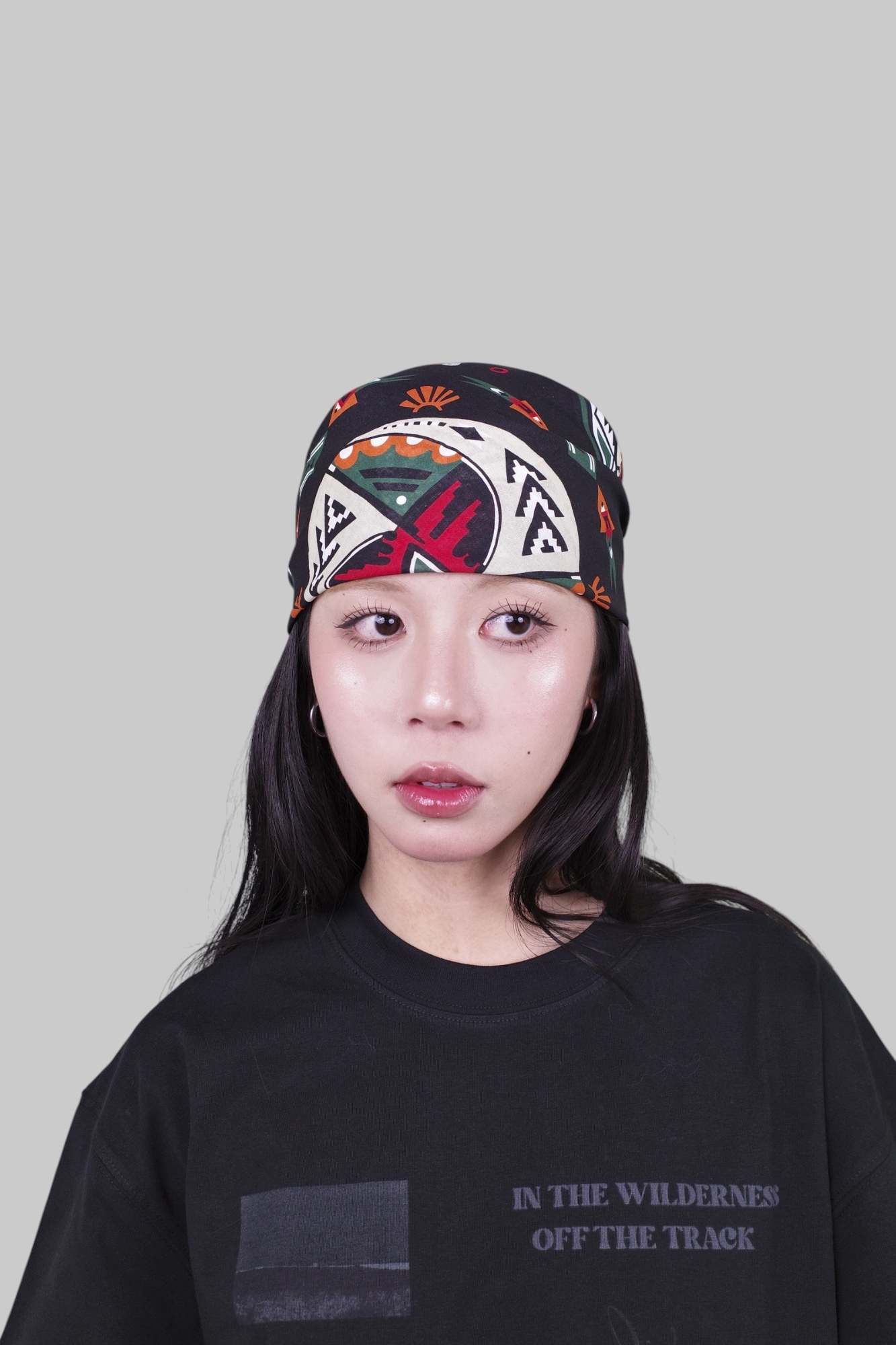 『Always_Good』雷鳥 圖騰 方巾 絲巾 頭巾