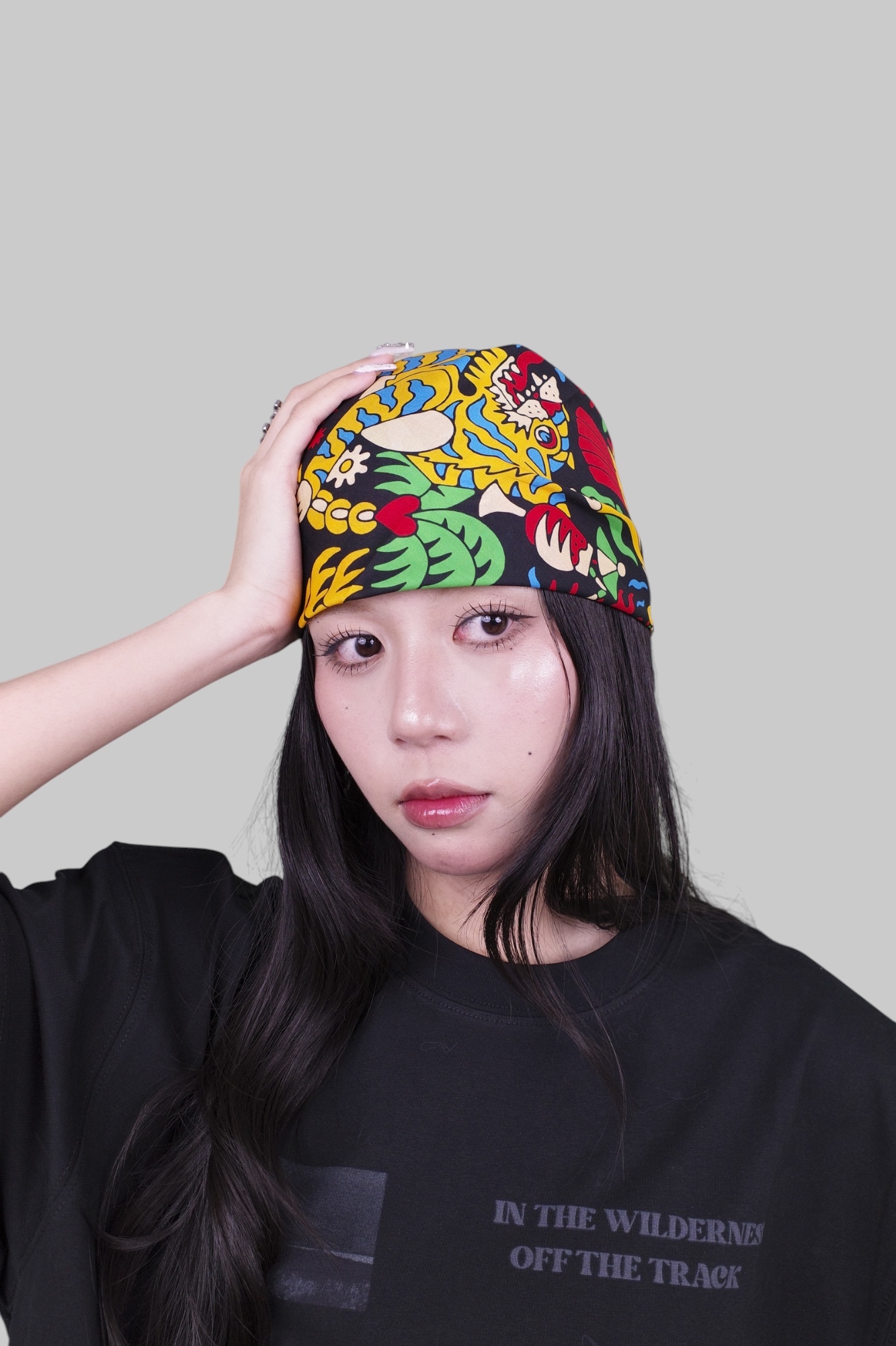 『Always_Good』叢林系列 老虎 鸚鵡 絲巾 方巾 頭巾